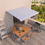  Tenda na automatsko uvlačenje 400 x 350 cm plavo-bijela Cijene