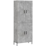 Maison Chic Visoka Komoda - Predalnik betonsko siva 69,5x34x180 cm inženirski les, (21719810) | Shoptok.si