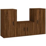  3-dijelni set TV ormarića boja smeđeg hrasta konstruirano drvo | shoptok.hr