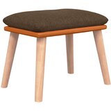  Tabure smeđi 45x29,5x35 cm od tkanine i umjetne kože | Shoptok.si