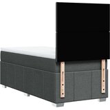  Okvir kreveta s oprugama i madrac tamnosivi 80x200cm od tkanine | shoptok.hr