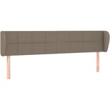 Maison Chic posteljno vzglavje - vzglavna omarica - nočna omarica z ušesi taupe 183x23x78/88 cm blago, (21707997) Cene