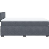 vidaXL box spring krevet s madracem tamnosivi 120 x 200 cm baršunasti | shoptok.hr