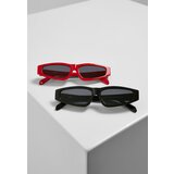 Urban Classics Accessoires Lefkada 2-Pack Sunglasses Black/Black+Red/Black | Shoptok.si