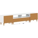  3-dijelni LED TV kabinet Bijela visokog sjaja Konstruirano drvo | shoptok.hr