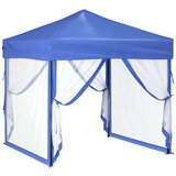  Zložljiv vrtni šotor s stranicami moder 2x2 m, (20703345) | Shoptok.si