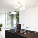 Ideal Lux plafonski luster nodi 5xE14/28W/230V 50x55 cm mesing/bela | Eponuda.com