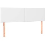  s oprugama i madracem bijeli 140x190 cm od umjetne kože | shoptok.hr