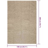  Tepih ZIZUR 140 x 200 cm s izgledom jute unutarnji i vanjski | shoptok.hr