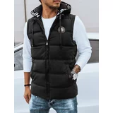 DStreet Men's quilted vest with hood black