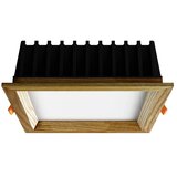  APLED - LED ugradna SQUARE WOODLINE LED/12W/230V 4000K 17x17 cm masivni jasen | Eponuda.com