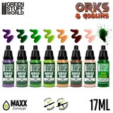 Green Stuff World Paint Set - Orcs and Goblins | Set Akrilnih Boja x8 | Eponuda.com