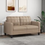 vidaXL Dvosjed od tkanine cappuccina 140 cm od umjetne kože Cijene