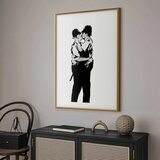  Plakat - Kissing Coppers 29.7x42 Zlatni okvir s margom | shoptok.hr