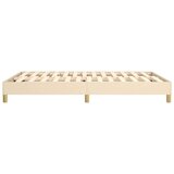  Za krevet s oprugama krem 140 x 190 cm od tkanine | shoptok.hr