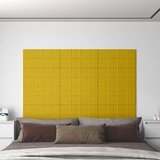  Zidna uzglavlja 12 pcs Žuta 60 x 30 cm Baršun | shoptok.hr
