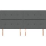  LED glava kreveta s LED trakama Tamno siva 200 cm tkanina | shoptok.hr