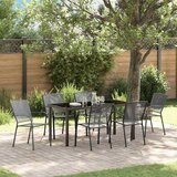  Vrtni set za objed 7 pcs Antracit Čelik s prahom premazan | Eponuda.com