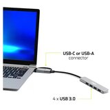 Port Designs USB-C / USB-A vers 4 ports USB-A 3.0 5Gbps Slim HUB | ePonuda.com