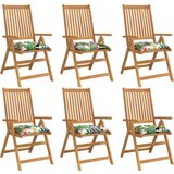  Jastuci za stolice 6 kom višebojni 50 x 50 x 7 cm od tkanine | shoptok.hr
