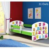  Dječji krevet ACMA s motivom, bočna zelena 160x80 cm 31 Owls | shoptok.hr