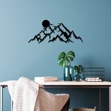 Wallity Zidna dekoracija Full Mount And Mountain-5, 59x25 cm, 1.5 mm, Crna Cene