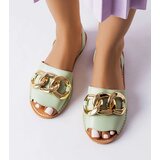 Gemre Green sandals decorated with a chain Germaine | shoptok.hr