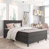  Boxspring postelja temno siva iz blaga 180x200 cm, (20646660) Cene