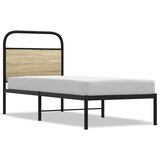  Zamjensko uzglavlje boja hrasta sonome 75 cm čelik i konstruirano drvo | shoptok.hr