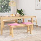  Jastučić za klupu 2 kom. Tkanina Ružičasta Dubina 35 cm - Ružičasta 2 | shoptok.hr