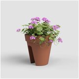 Artevasi Viseči cvetlični lonec za ograjo iz reciklirane plastike ø 30 cm Capri – | Shoptok.si