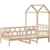  Dnevna postelja s streho 80x200 cm trdna borovina | Shoptok.si