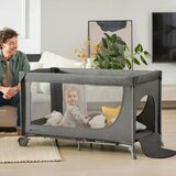 Kinderkraft Potovalna posteljica 2v1 Joy 2, bež | Shoptok.si