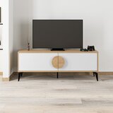 Marckeric Bela/v naravni barvi TV omarica v hrastovem dekorju 140x51 cm Vae – | Shoptok.si