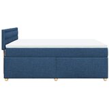  Krevet s oprugama i madracem plavi 140x200 cm od tkanine | shoptok.hr