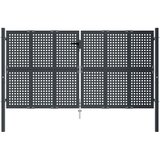  Vrtna vrata antracit boje 300x125 cm čelik | shoptok.hr