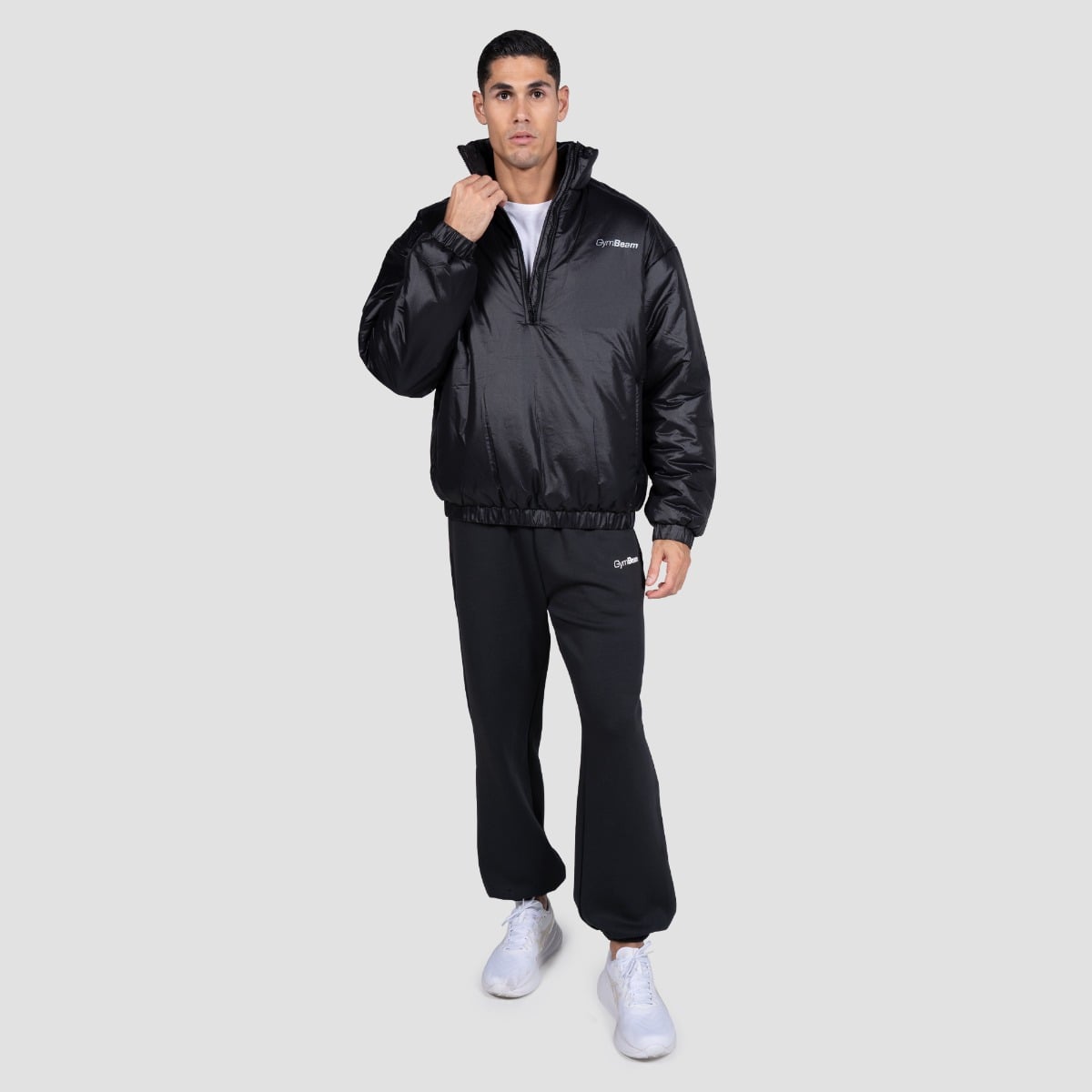 GymBeam Muška jakna Prime 1/2 Zip Black XL | Eponuda.com