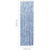 vidaXL Zastor protiv insekata plavo-bijeli 120 x 220 cm šenil Cijene