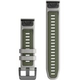Garmin QuickFit 22 remen za sat, silikon maglovito sive boje/boje mahovine | shoptok.hr