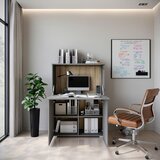 P & B PISALNIK leseni material siva | Shoptok.si