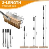 EXLECO krtača za peč za pico 78–150 cm z medeninastimi ščetinami | Shoptok.si