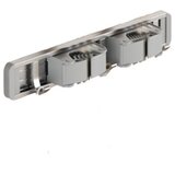 INF Wall-Mounted Broom Holder Silver – 30cm, 2 Clips 3 Hooks, (5000158300) | Shoptok.si