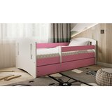  Drveni dječji krevet Classic 2 s ladicom - rozi - 180x80 cm - Bez madraca | shoptok.hr