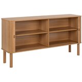 Actona Niska komoda u dekoru hrasta s kliznim vratima u prirodnoj boji 160x80 cm Langley – | shoptok.hr