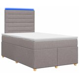  Boxspring krevet s madracem Sivosmeđa 120 x 190 cm Tkanina - Sivosmeđa 120 x 190 cm Dizajn linija | shoptok.hr