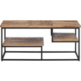 Maison Chic Klubska mizica - kavna mizica - Nizka mizica 90x50x39 cm trdna predelana tikovina, (21754069) Cene