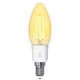 Deltaco SMART HOME LED Filament žarnica,E14,WiFI 2.4GHz, 4.5W, 400lm,dimmable, 1800K-6500K, 220-240V | Shoptok.si