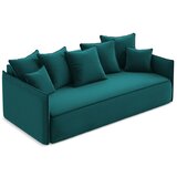 Makamii Tirkizna baršunasti sklopiva/s prostorom za odlaganje sofa 225 cm Hula – | shoptok.hr
