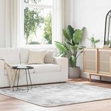  Čupavi tepih s visokim vlaknima NAVARRA srebrnosiva 200x200cm | shoptok.hr