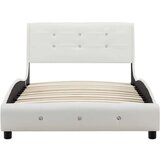  Posteljni okvir belo umetno usnje 90x200 cm | Shoptok.si